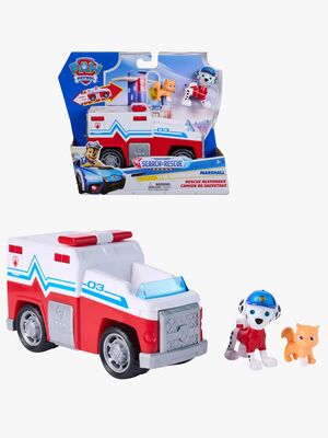 Paw Patrol Search & Rescue Rettungsfahrzeug mit Figur Marshall