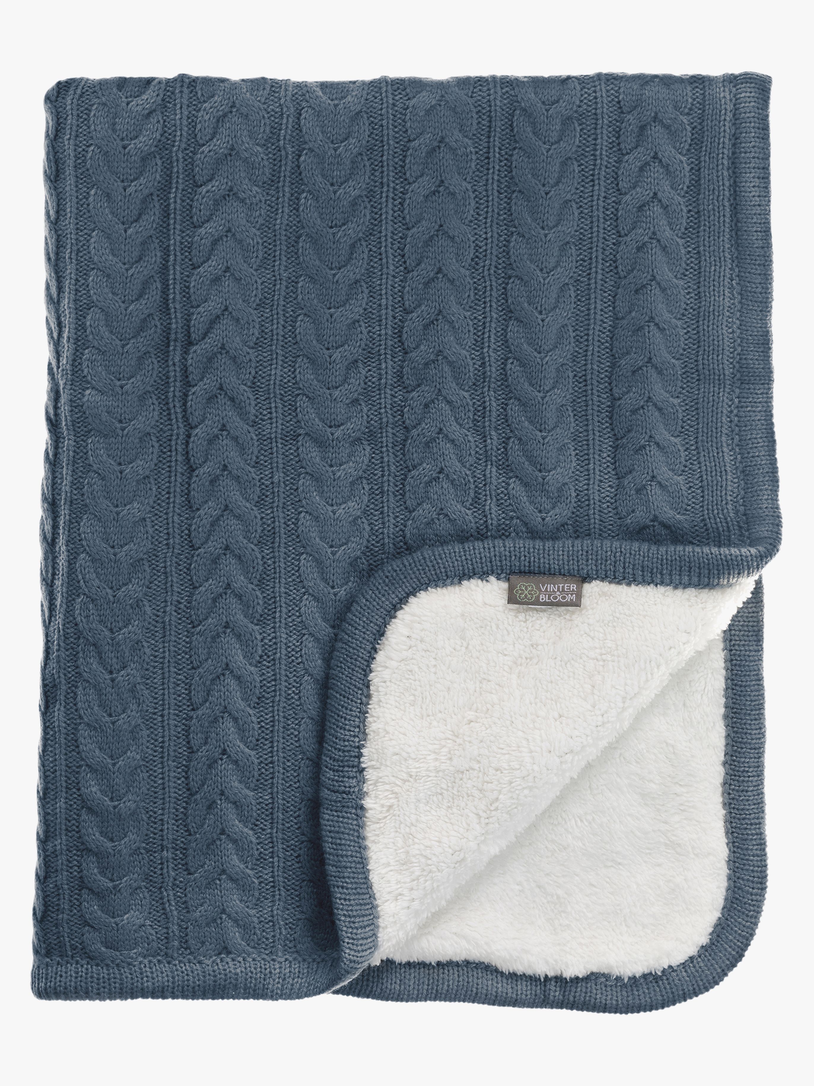 Vinter &  Bloom Babydecke Cuddly, Storm Blue, Kinderwagendecke