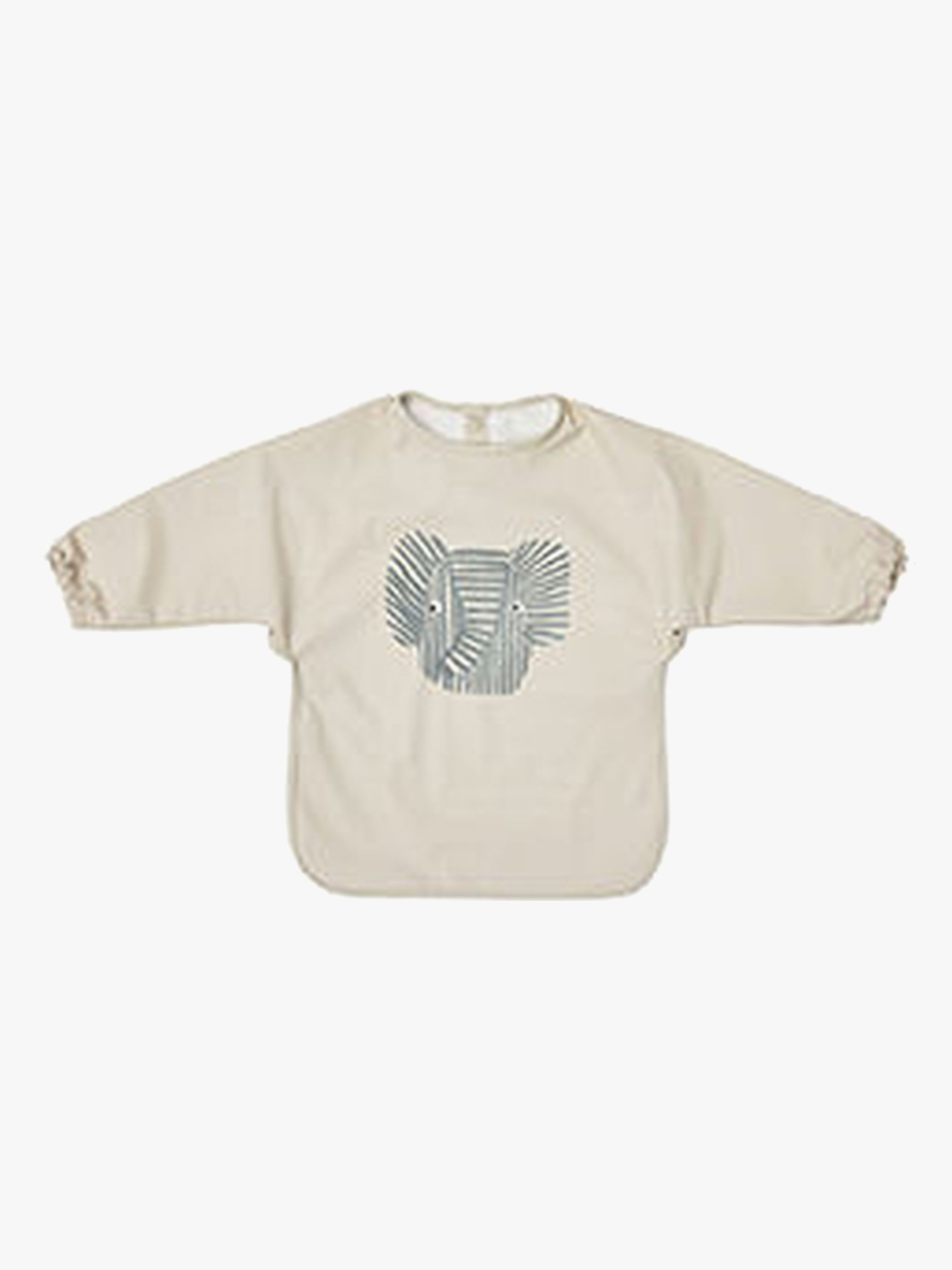 Erik Elefant Langärmliges Lätzchen, Beige