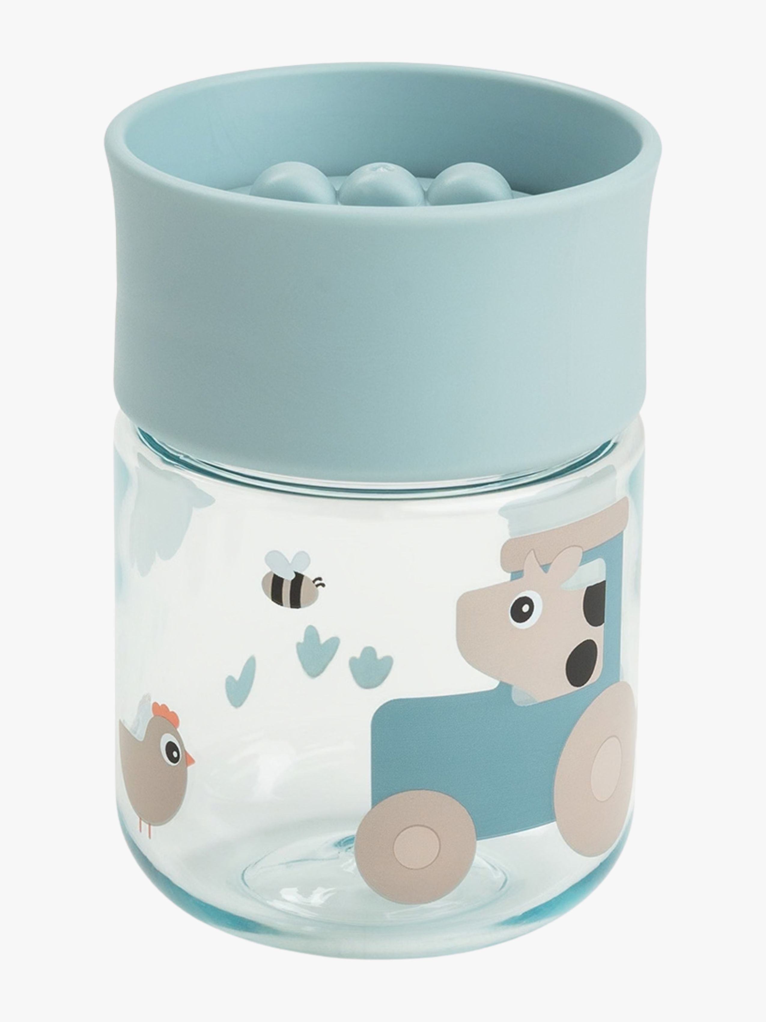 Done By Deer Tiny Farm 360° Becher, Blue