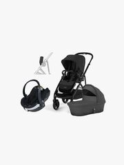 Cybex GAZELLE S Kombikinderwagen inkl. BeSafe iZi Go Modular X2 Babyschale, Moon Black/Black