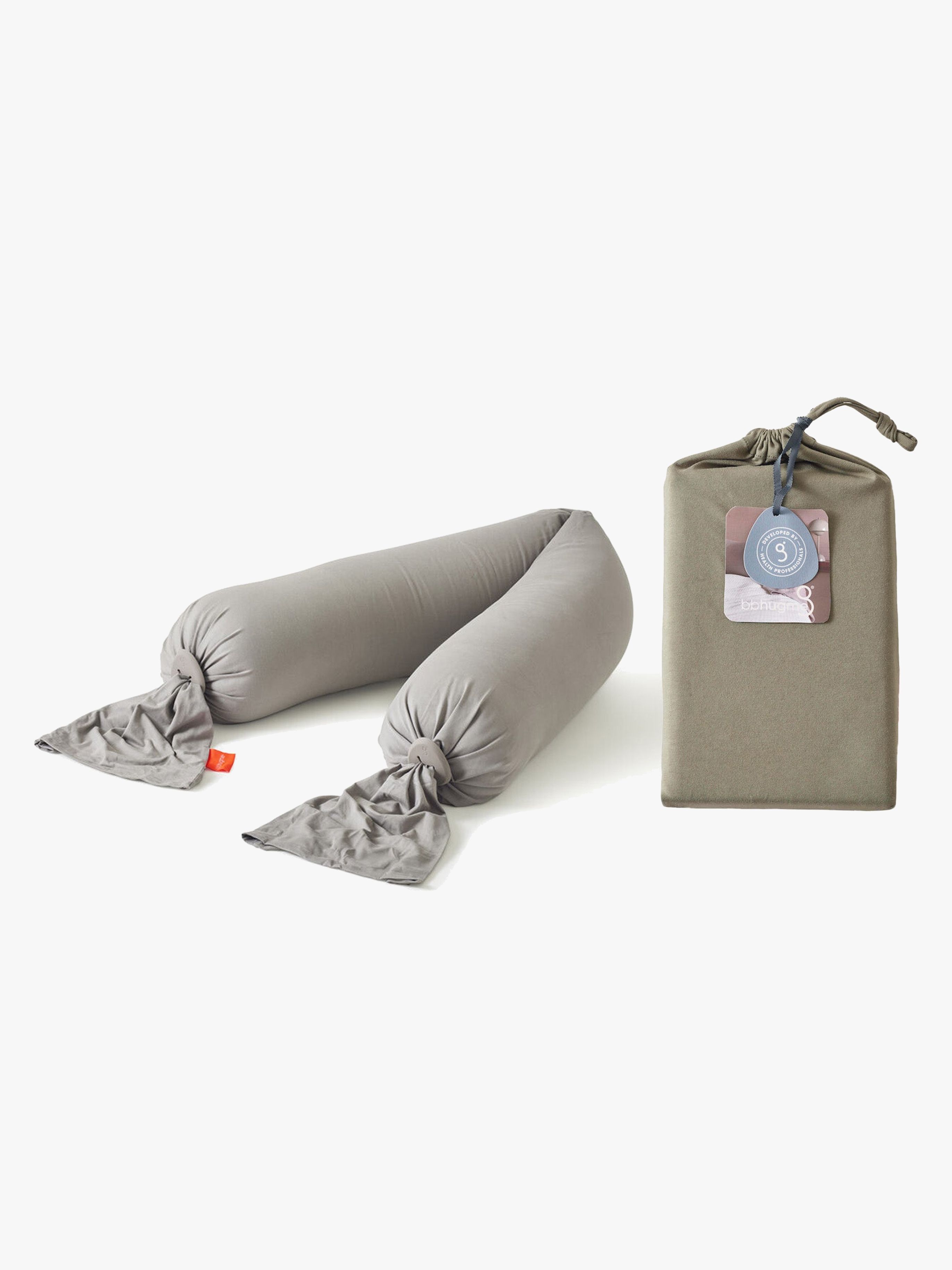 bbhugme Umstands- und Stillkissen inkl. Bezug, Stone/ Dusty Olive