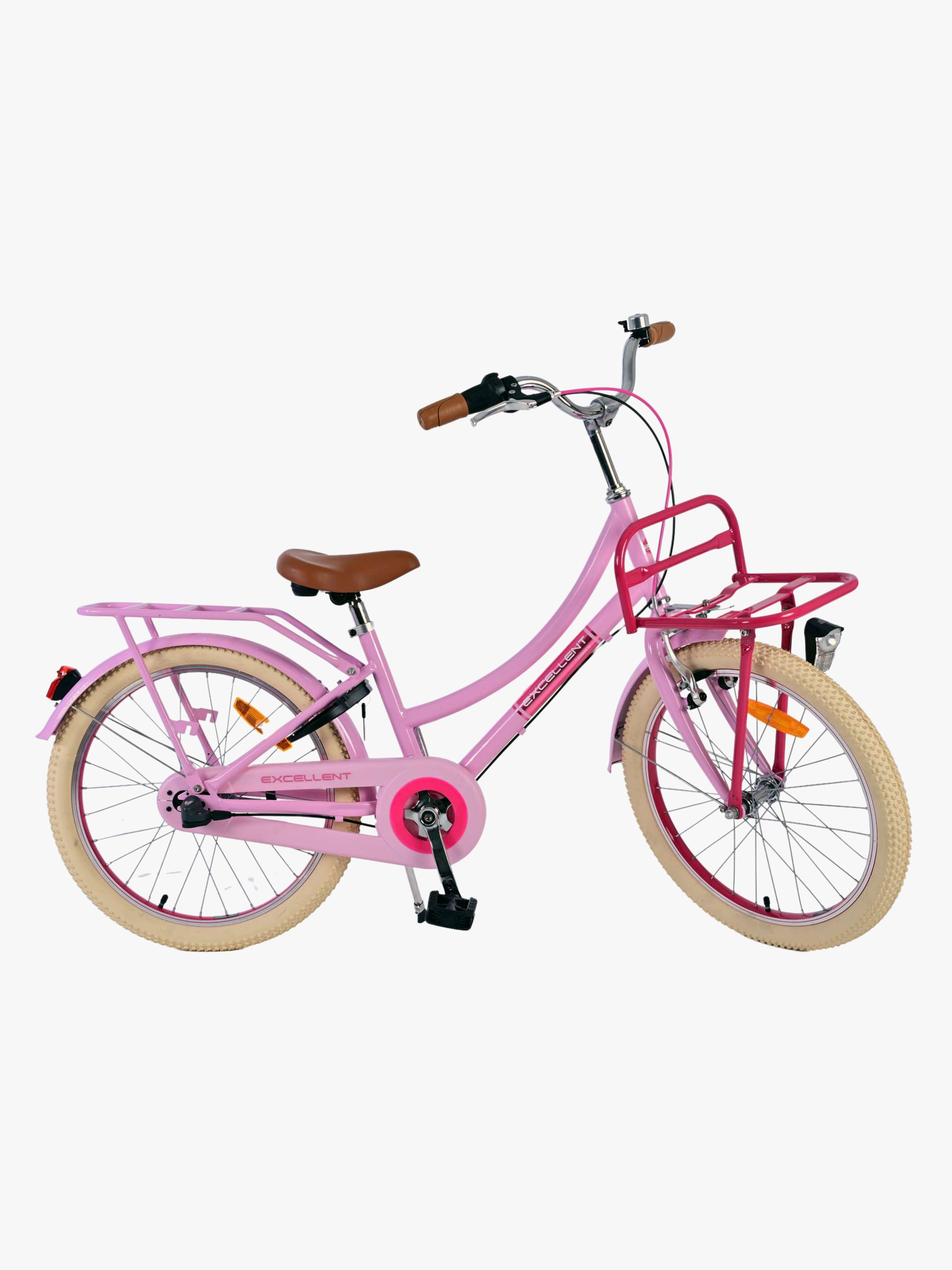 Volare Excellent Kinderfahrrad 3-Gang 20 Zoll, Rosa