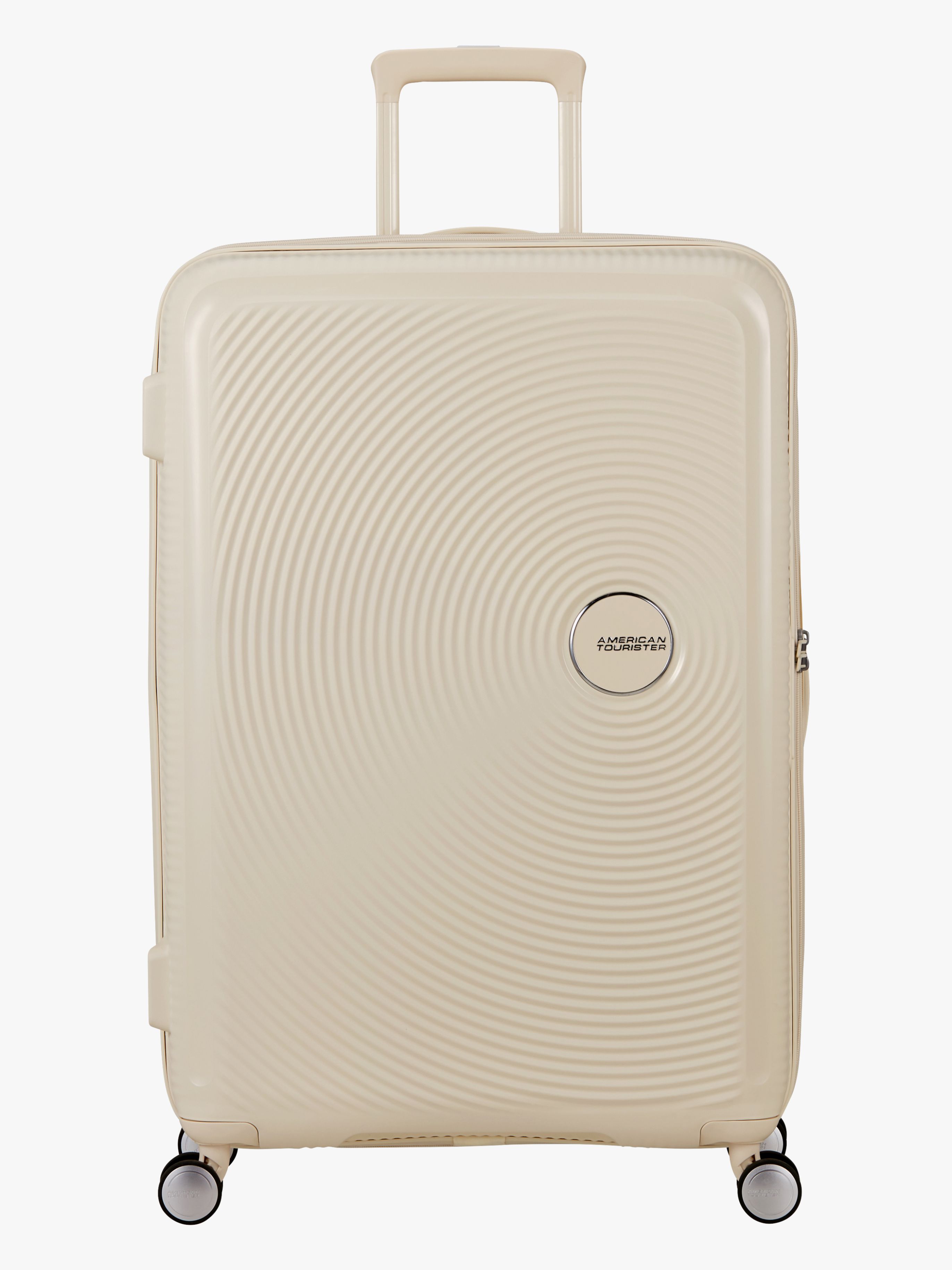 American Tourister Soundbox Spinner Koffer 97-110L, Coconut Sand