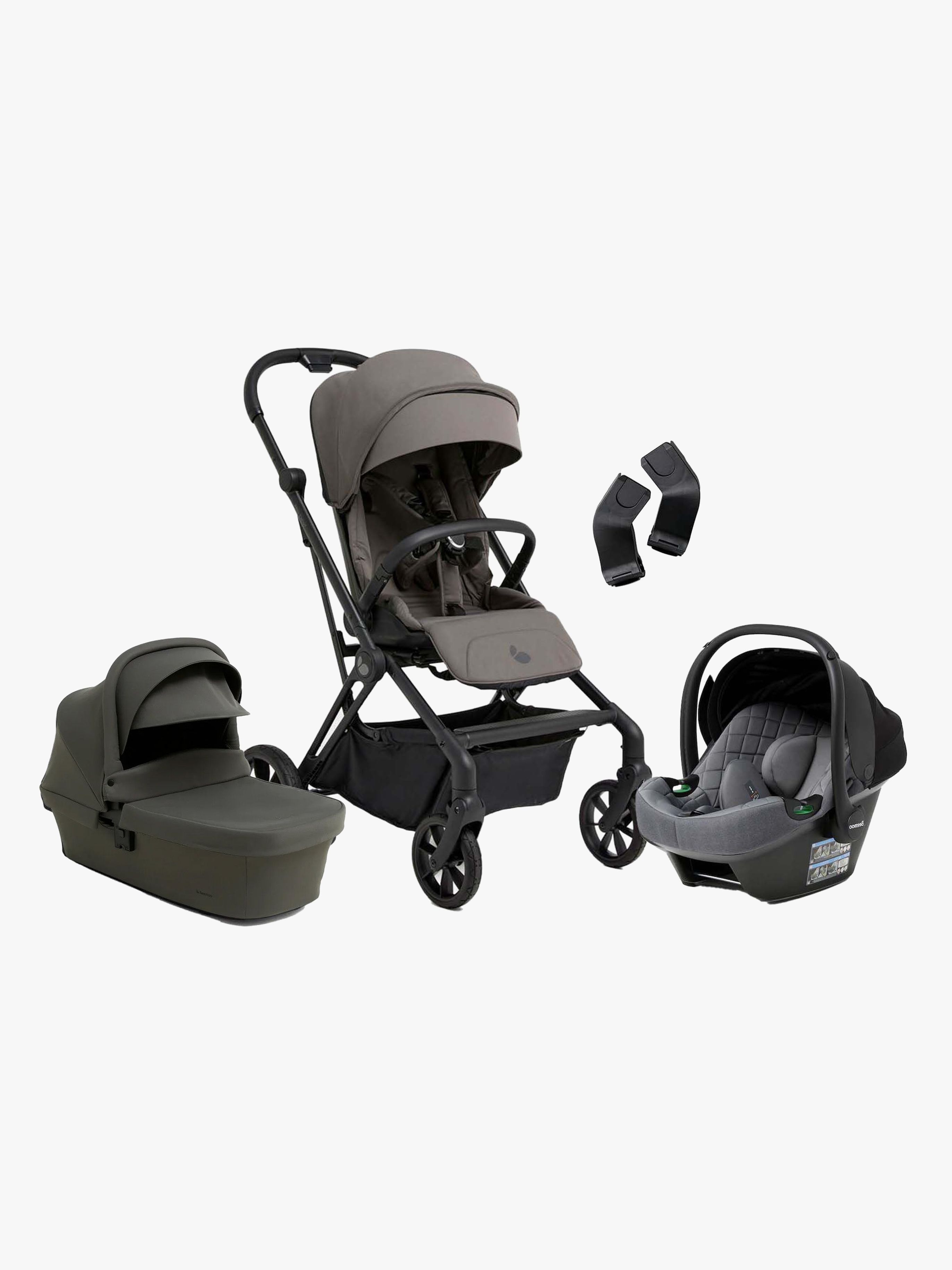 Beemoo Pro Twist Kombiwagen inkl. Beemoo Route Babyschale, Mocha Grey/Mineral Grey