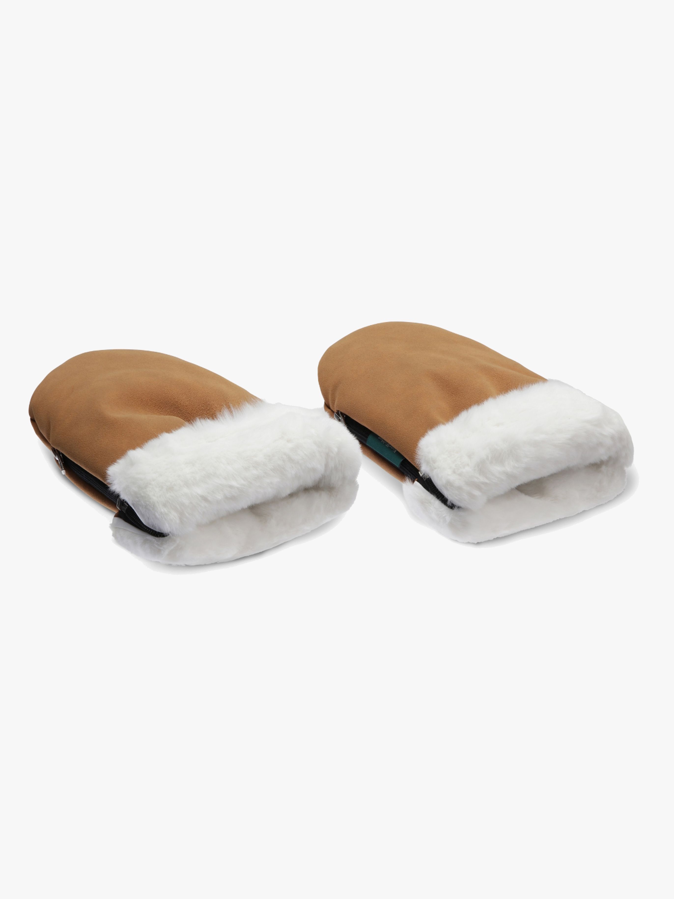 KONG.WALTHER Østerbro Faux Suede Kinderwagen-Fäustlinge, Brown
