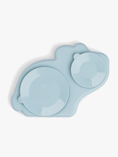 Done By Deer Stick & Stay Silikonteller, Dotti Blue