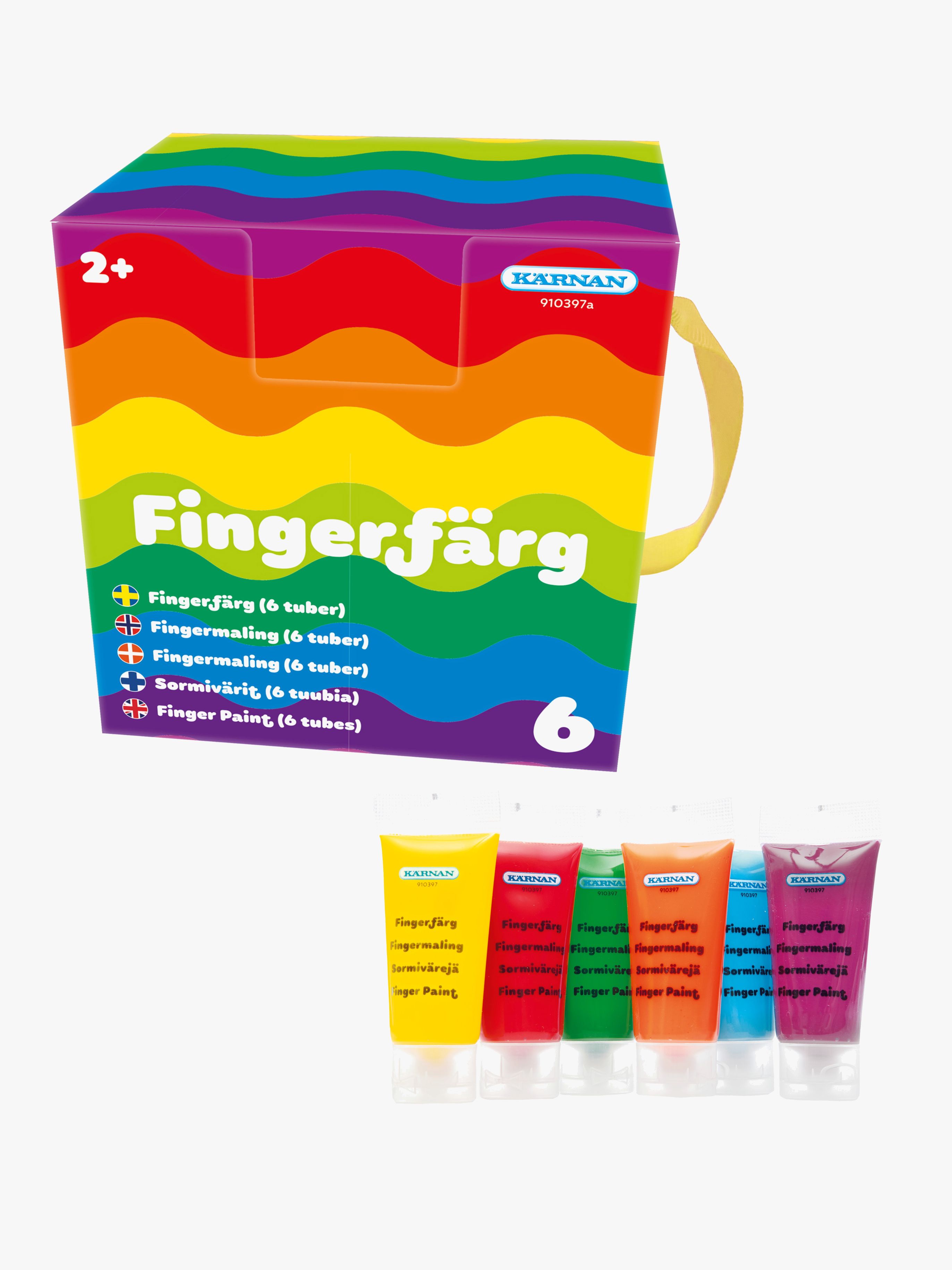 Kärnan Fingerfarbe 6 Tuben