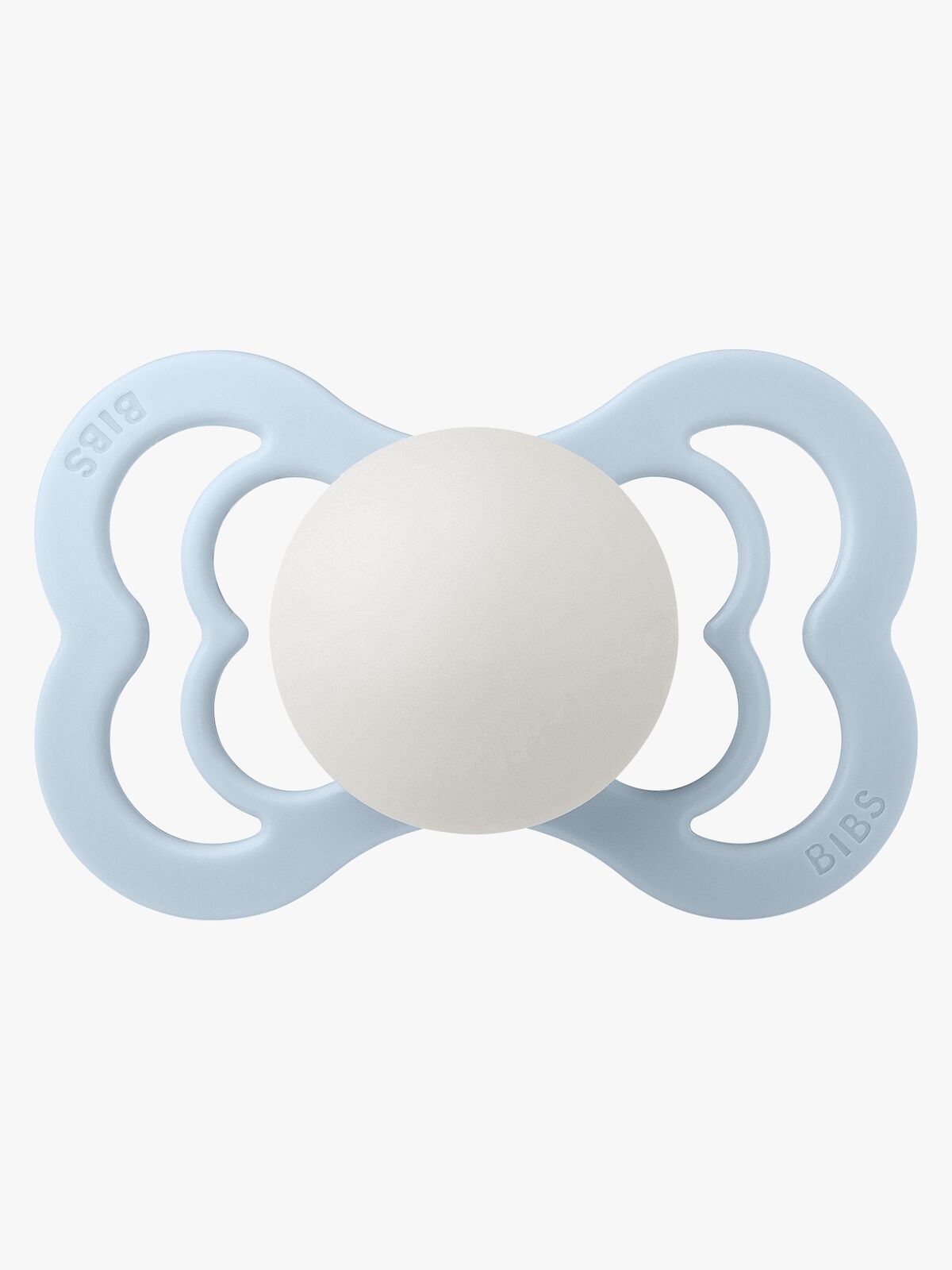 BIBS Supreme Schnuller Silikon Gr. 2, Baby Blue Glow