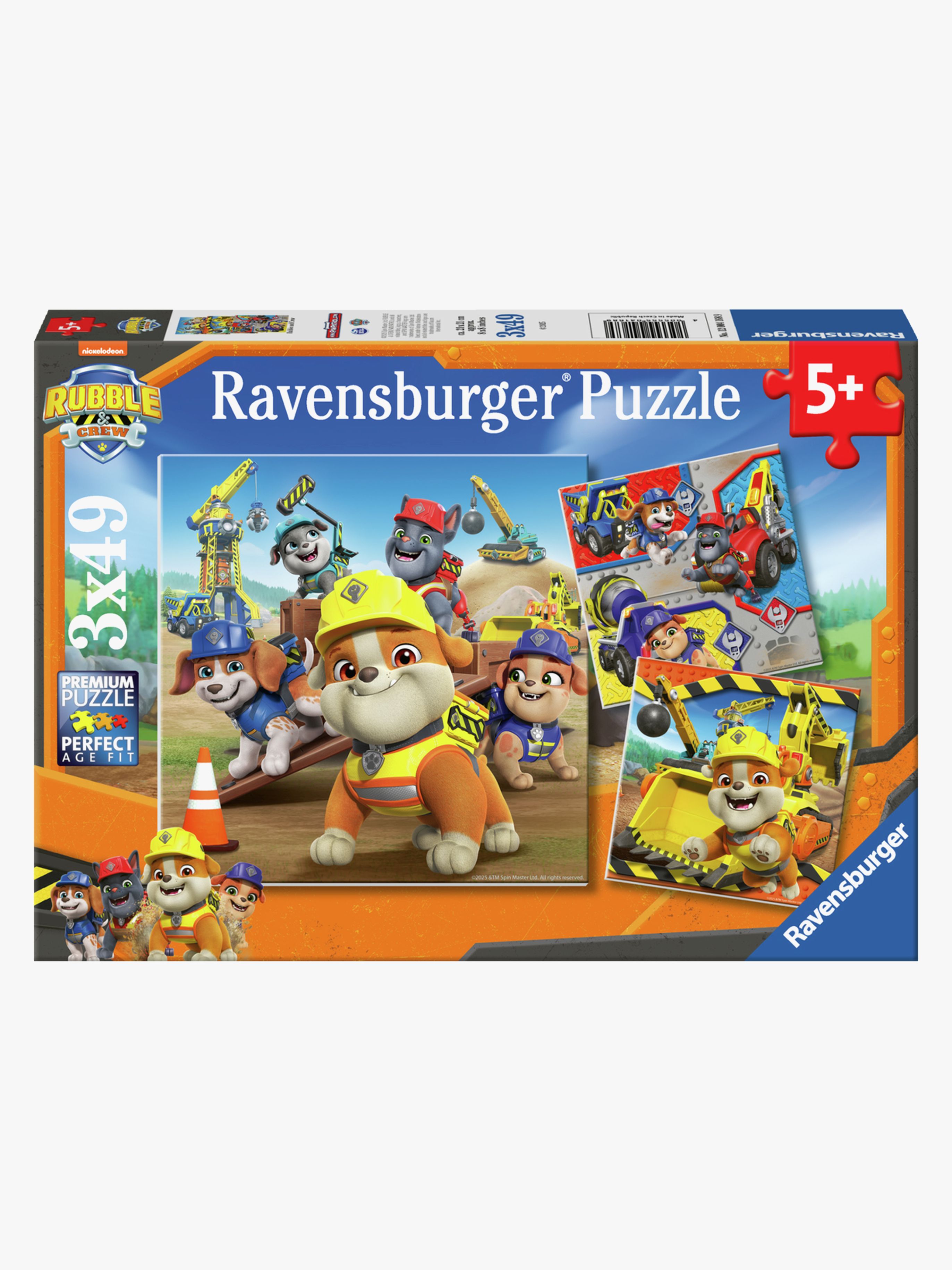 Rubble & Crew Arbeitsfahrzeuge Puzzles 3x49 Teile