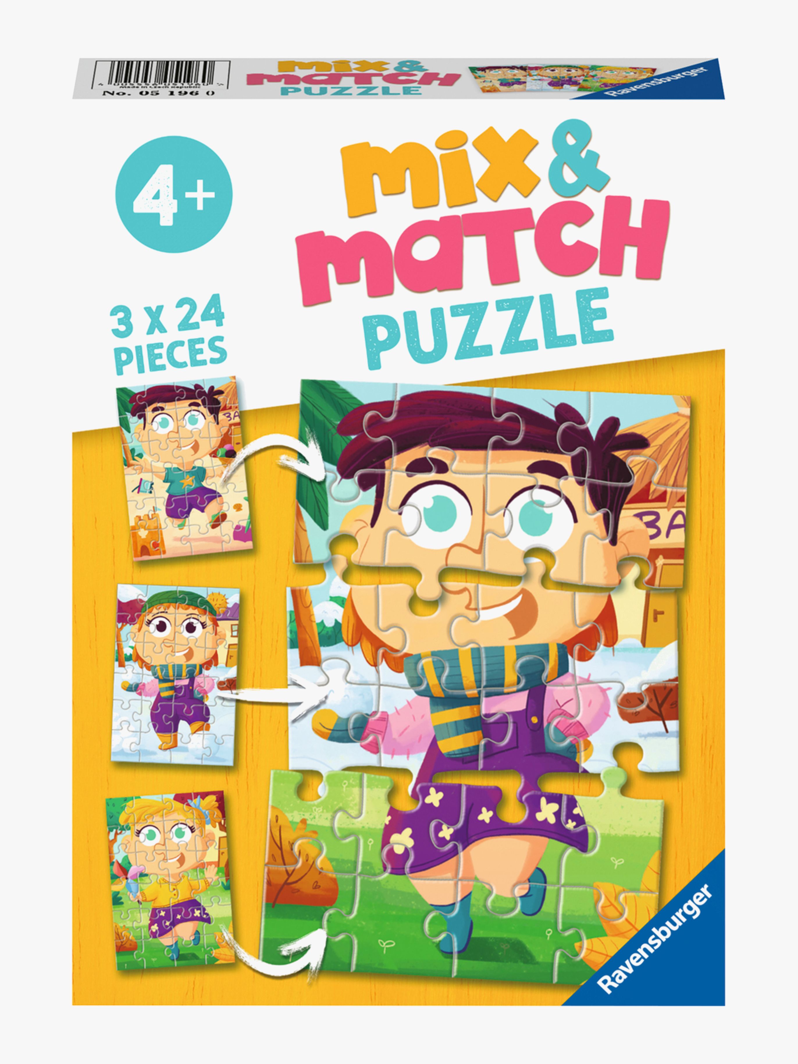 Ravensburger Puzzle Mix &  Match Bunte Kleidung 3x24 Teile