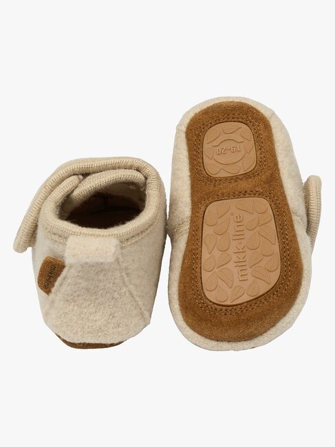 Mikk-Line Hausschuhe Wolle, Off White