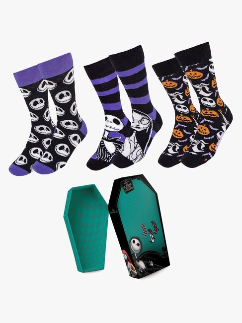 Nightmare Before Christmas Socken 3er-Pack, Mehrfarbig