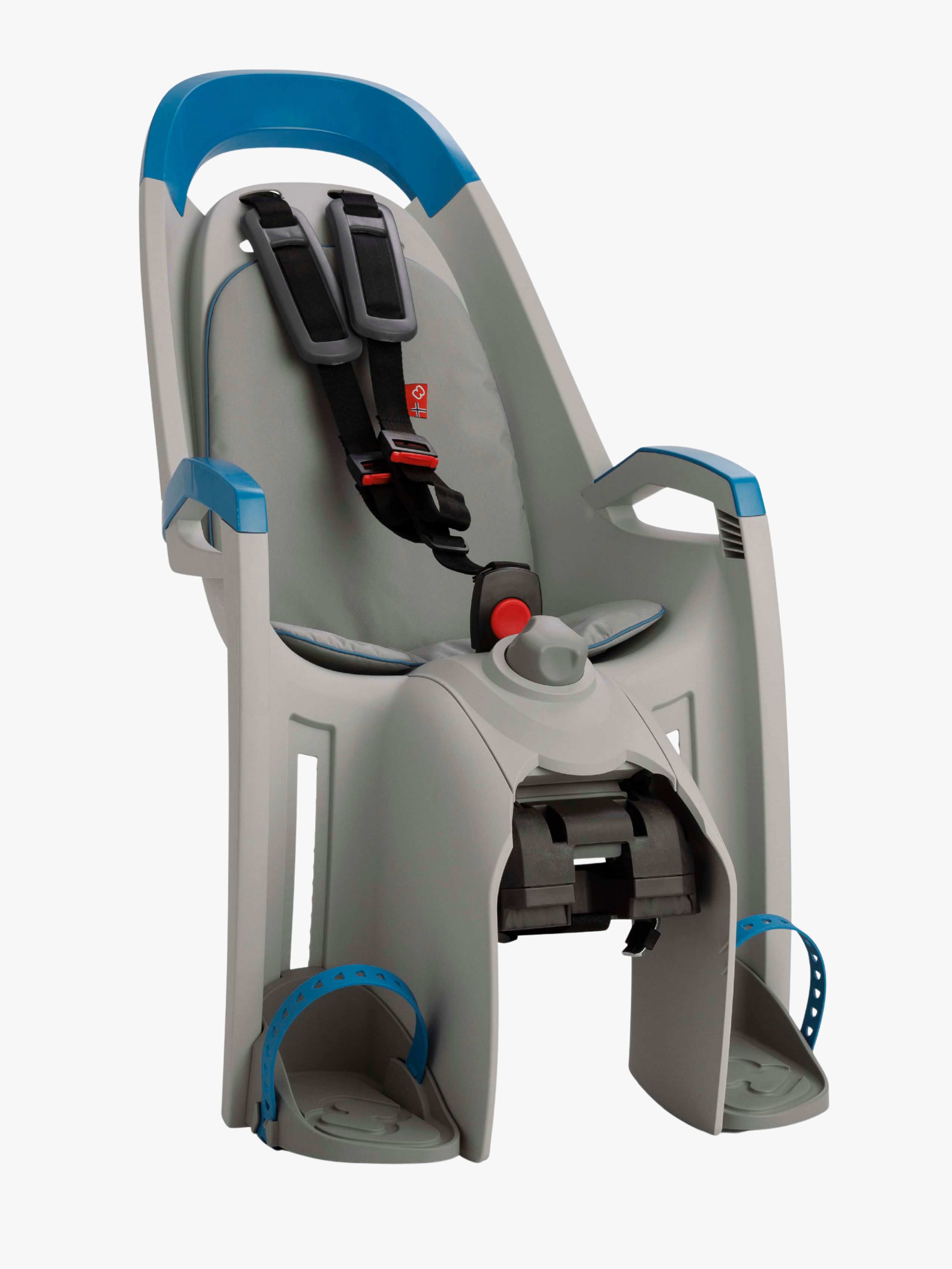 Hamax Amaze Rack Mounted Fahrradsitz, Light Grey/Blue
