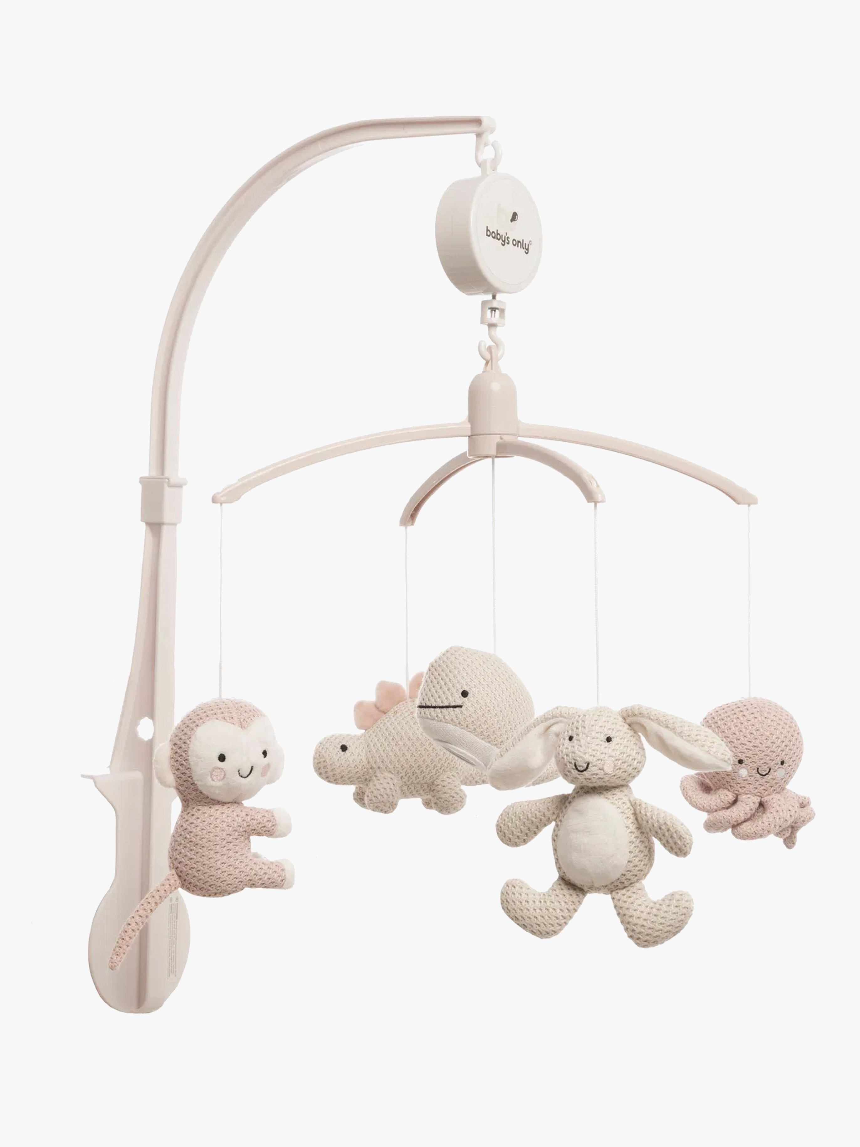 Baby's Only Musikmobile Animals, Old Pink/Warm Linen