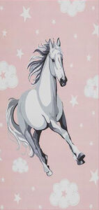 KMCarpets Horse Teppich 80x150 cm, Rosa