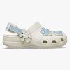 Crocs Classic Denim Flower Kids Pantoffeln, Summit White