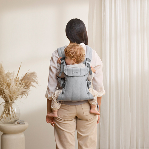 BabyBjörn Harmony Babytrage Gewebt, Light Grey Melange