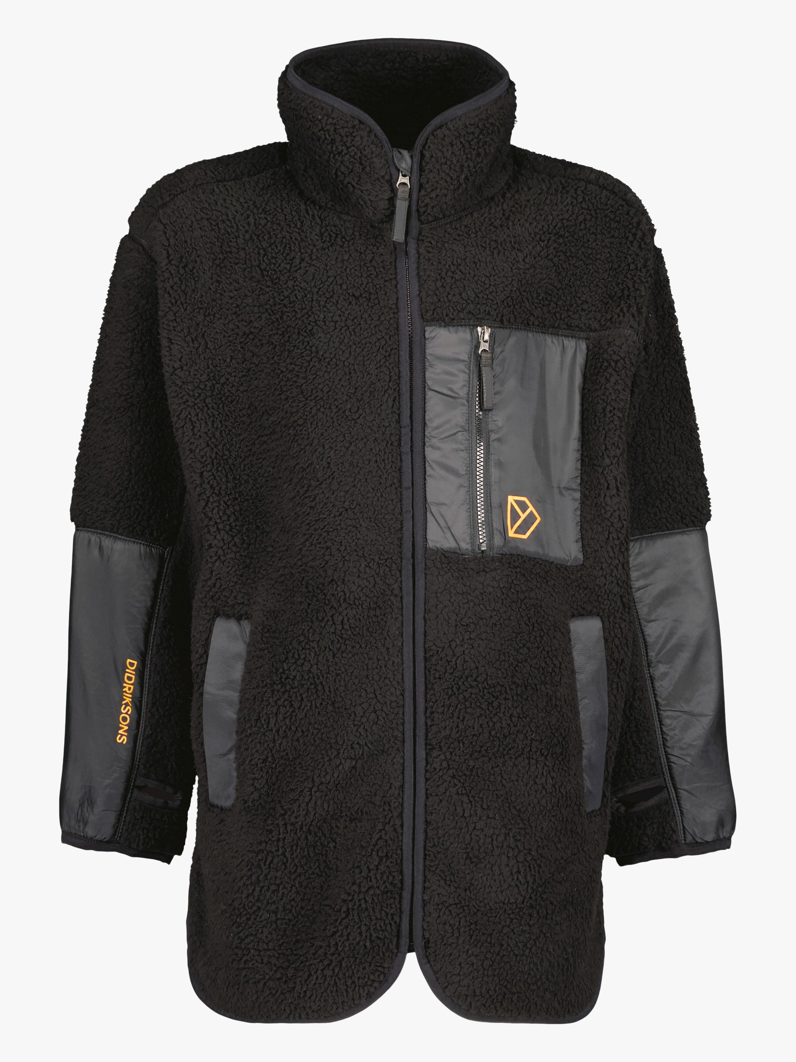Marmor Fleecejacke, Schwarz, 130