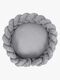 MeowBaby Aesthetic Babynest mit geflochtenem Schutz & Spielteppich, Grey