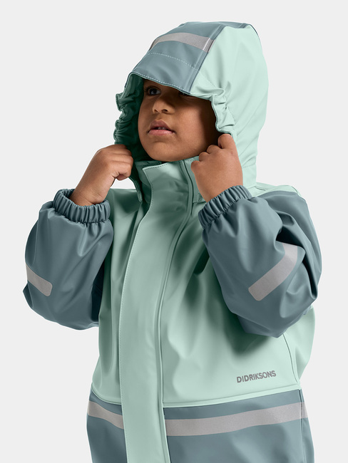 Didriksons Boardman Gefüttertes Regenset, Ocean Mint