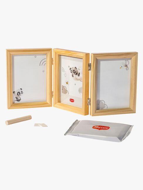 Tiny Love Babyprint Rahmen Handabdruck Doppelt, Wooden