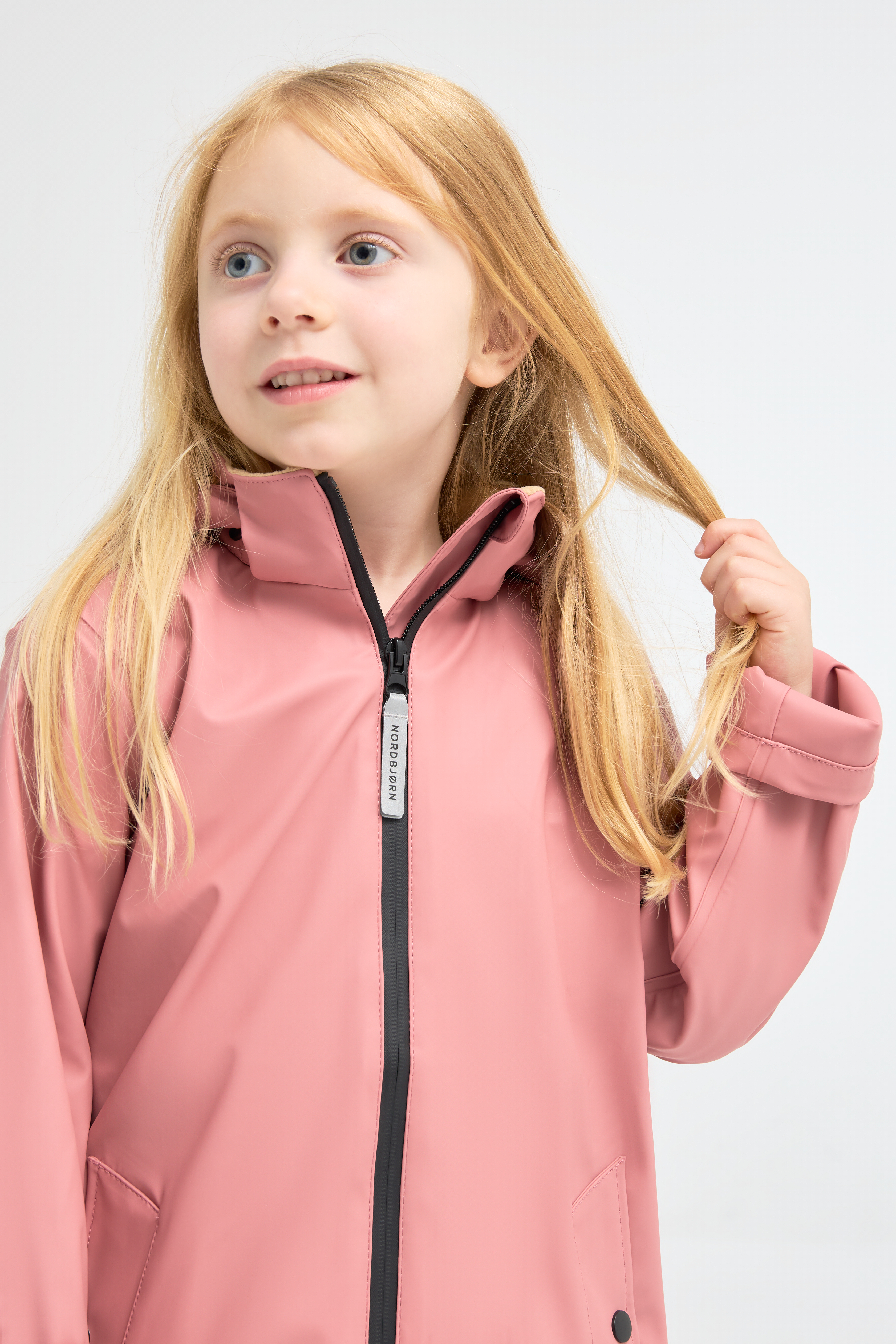 Nordbjørn Marstrand Gefütterte Regenjacke, Dusty Rose, 122-128