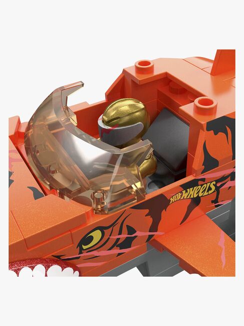 Mega Hot Wheels Autoset Smash N Crash Tiger Shark Chomp Course 245 Teile