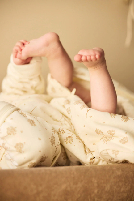 Jollein Schlafsack mit abnehmbaren Ärmeln Rund 60 cm, Leafy Dreams