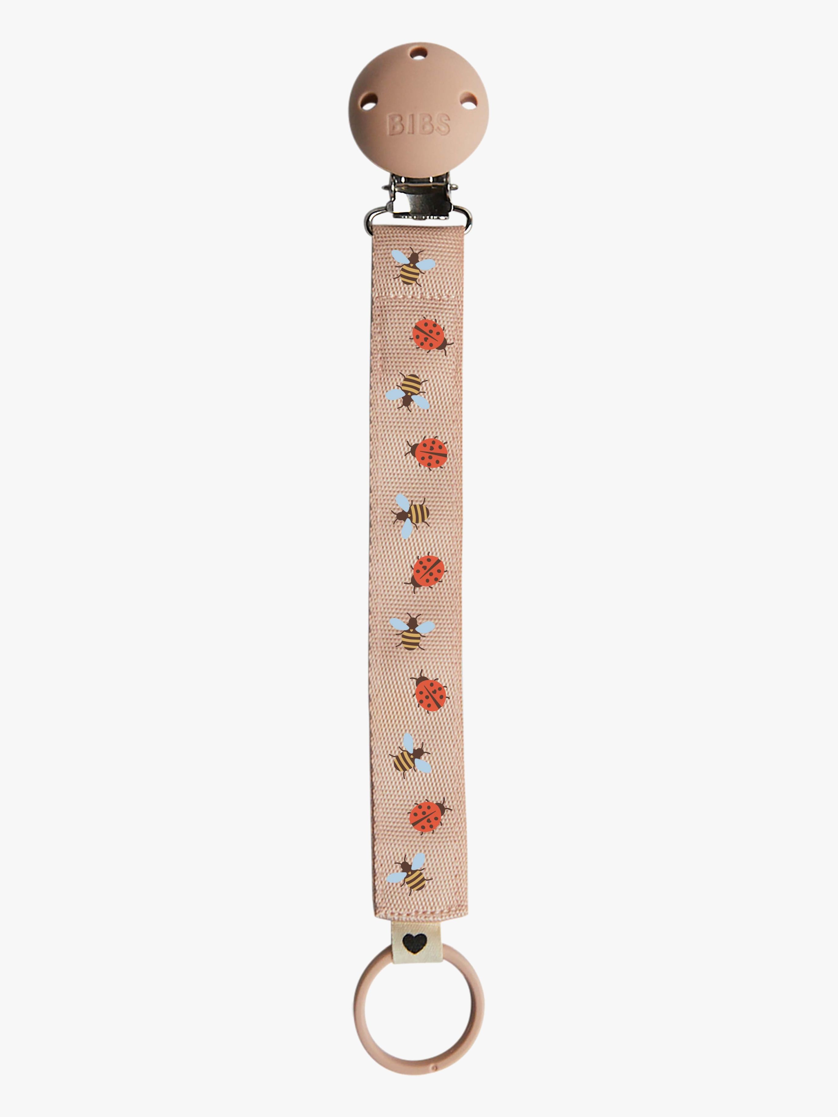BIBS Studio Schnullerkette Marienkäfer Hummel Raupe, Mix Blush