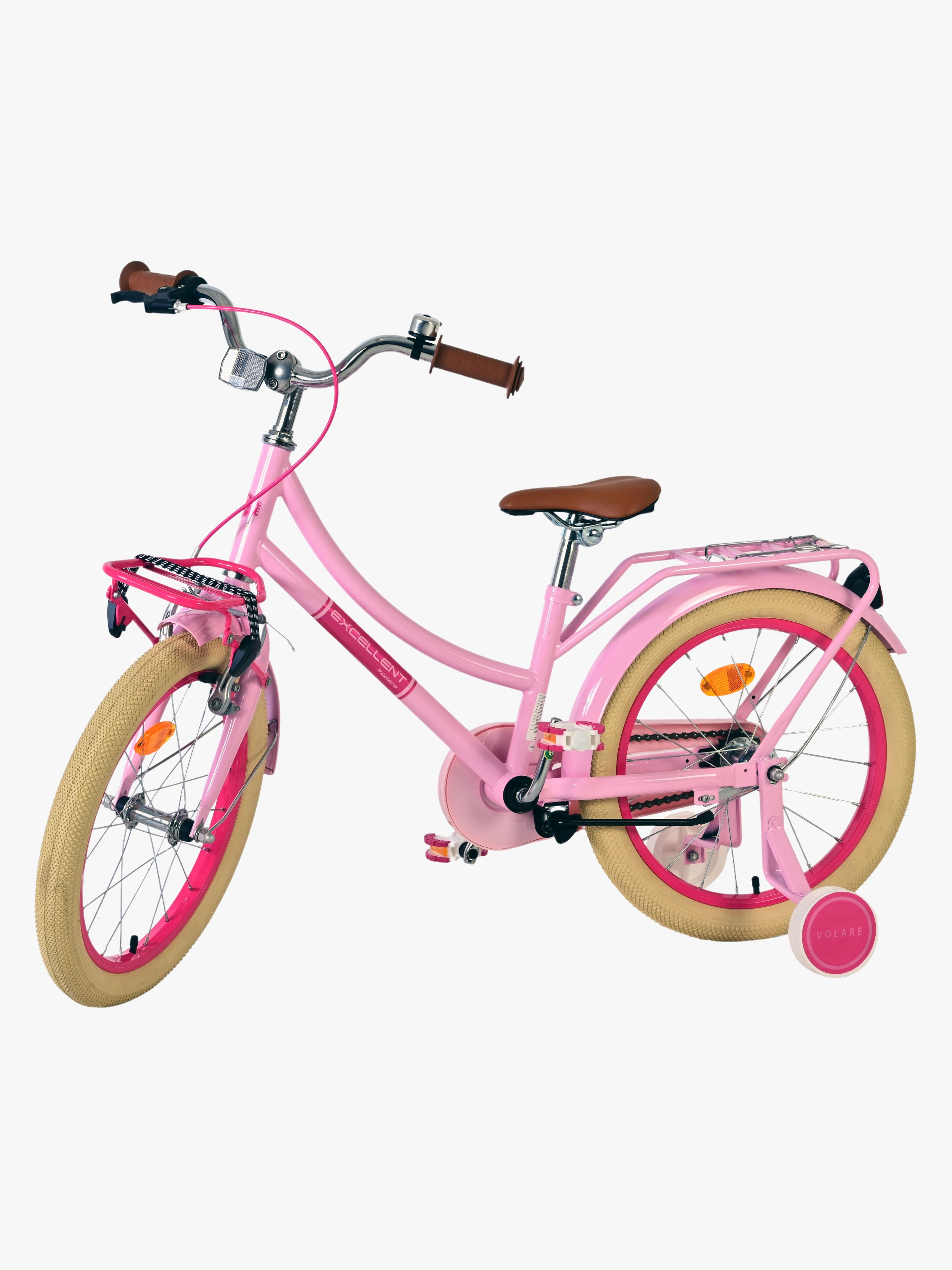Volare Excellent Kinderfahrrad 18 Zoll, Rosa