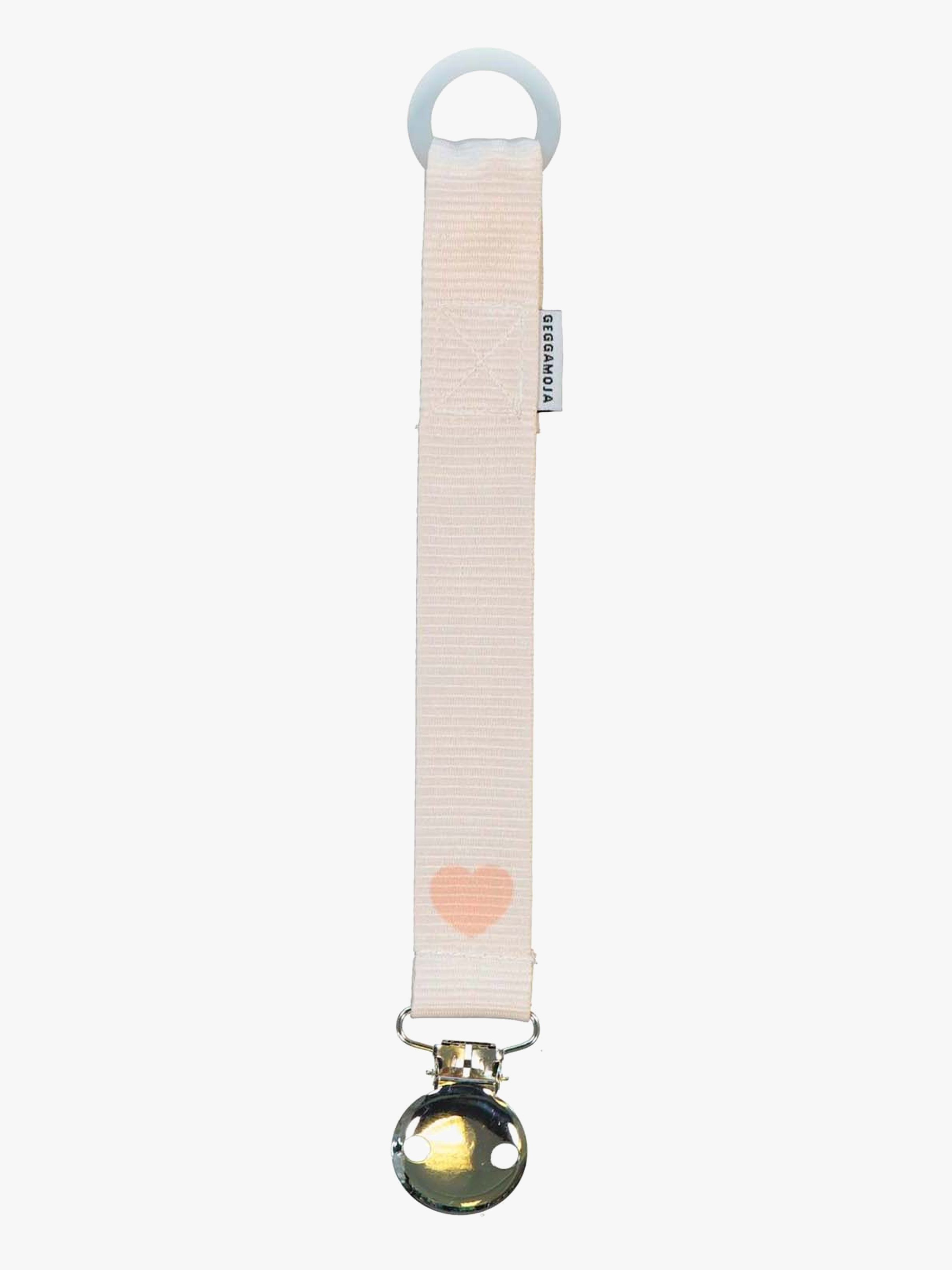 Schnullerkette, Rosa Herz