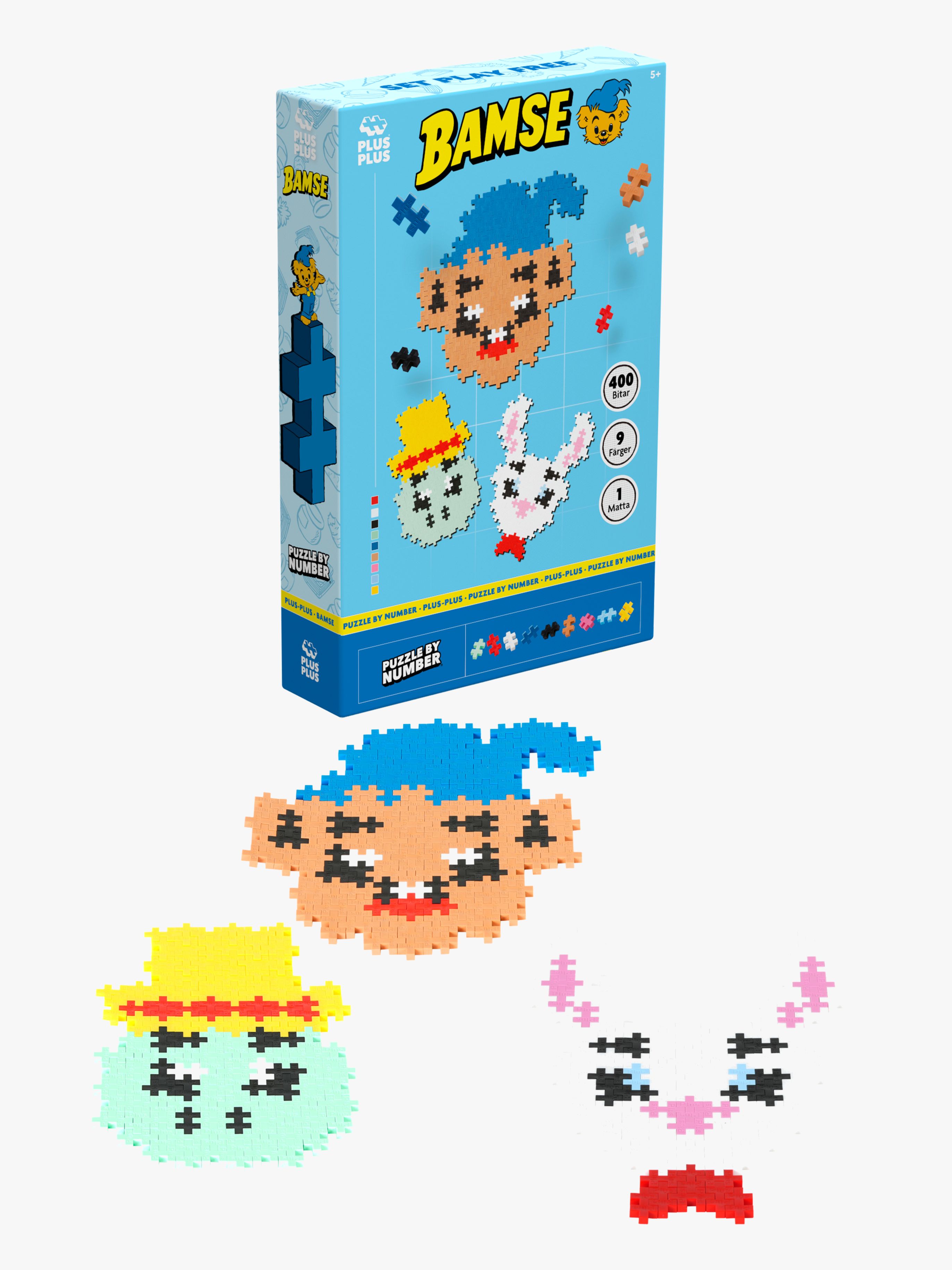 Plus-Plus Bamse, Skalman &  Lille Skutt Bausatz 400 Teile