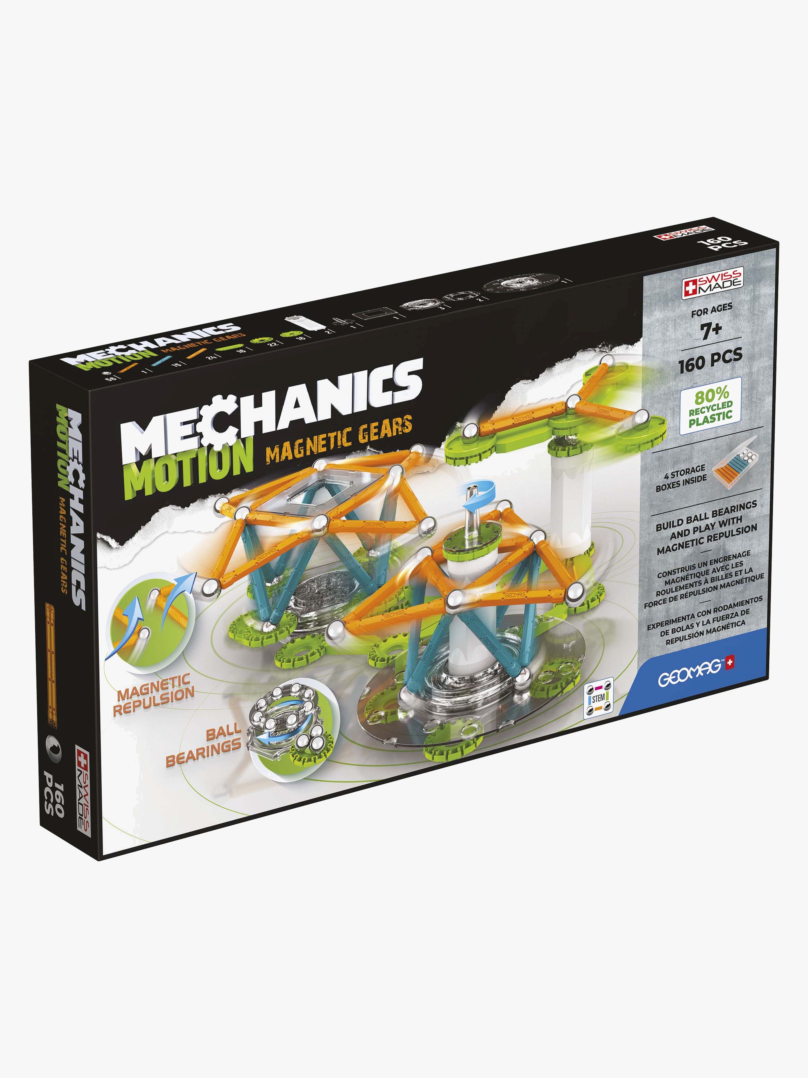 Mechanics Motion 3 Magnetische Gänge Bausatz 160 Teile