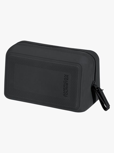 American Tourister Dashpop Koffer 76-84L & Kulturbeutel POP, True Black