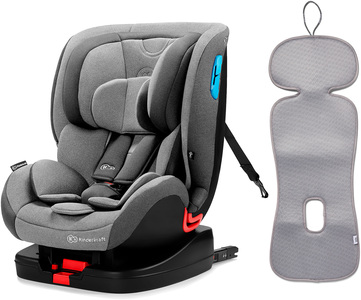 Kinderkraft VADO ISOFIX Kindersitz inkl. ventilierendem Sitzpolster, Grey
