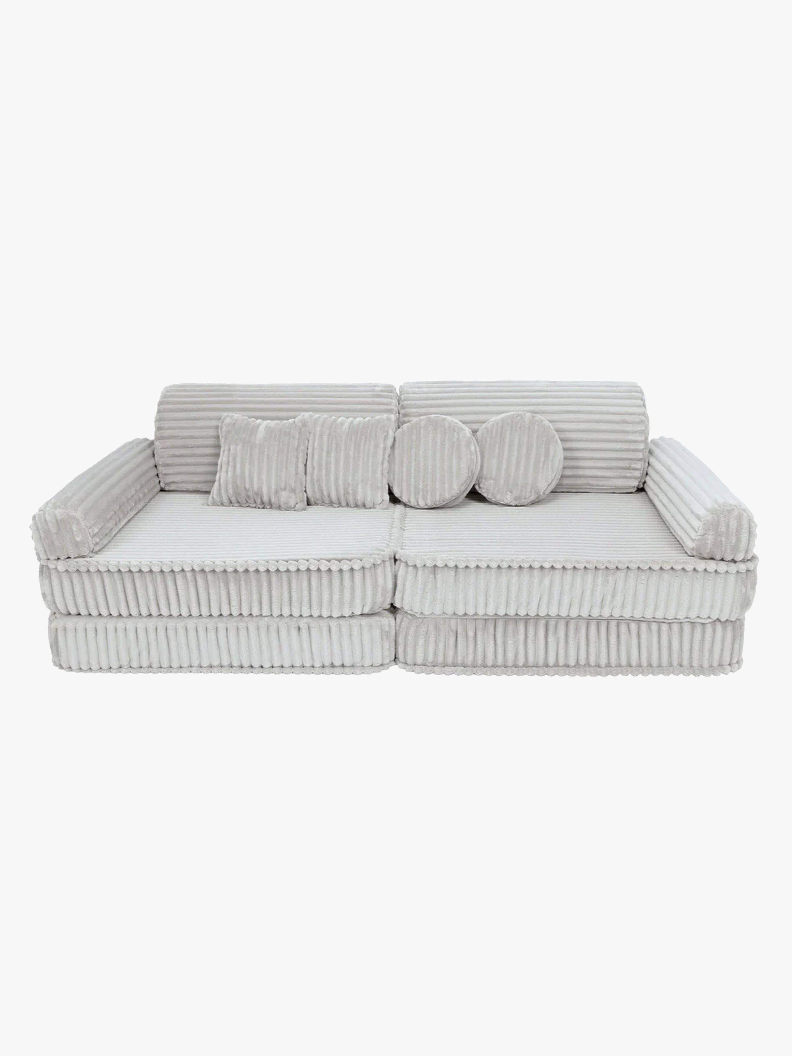 Churros Play Sofa, Cotton Candy White, Kindersofa, Kindercouch, Kinder