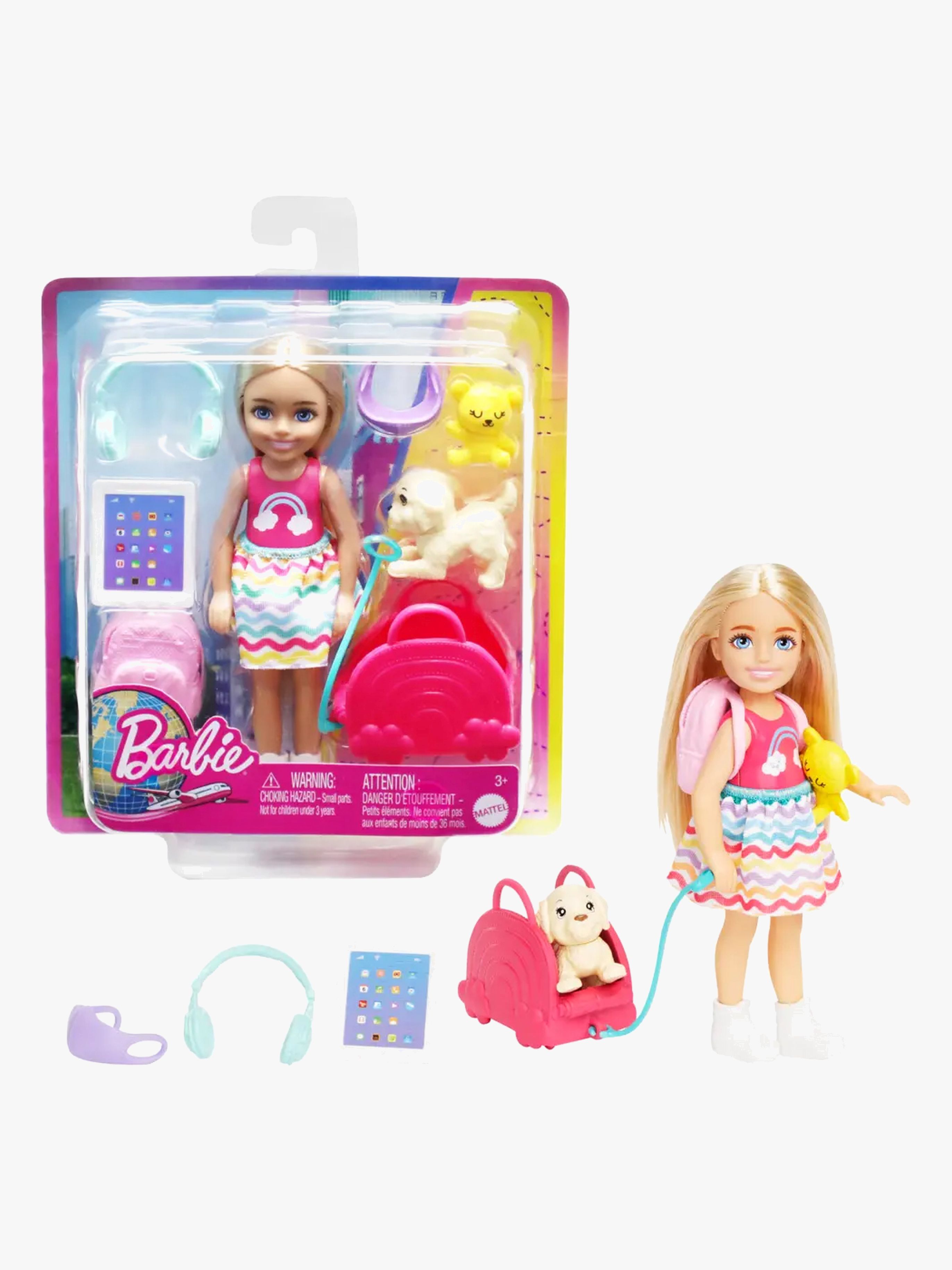 Chelsea Travel Puppenset mit Welpe