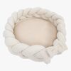 MeowBaby Bearly Babynest mit geflochtenem Schutz & Spielteppich, Cream