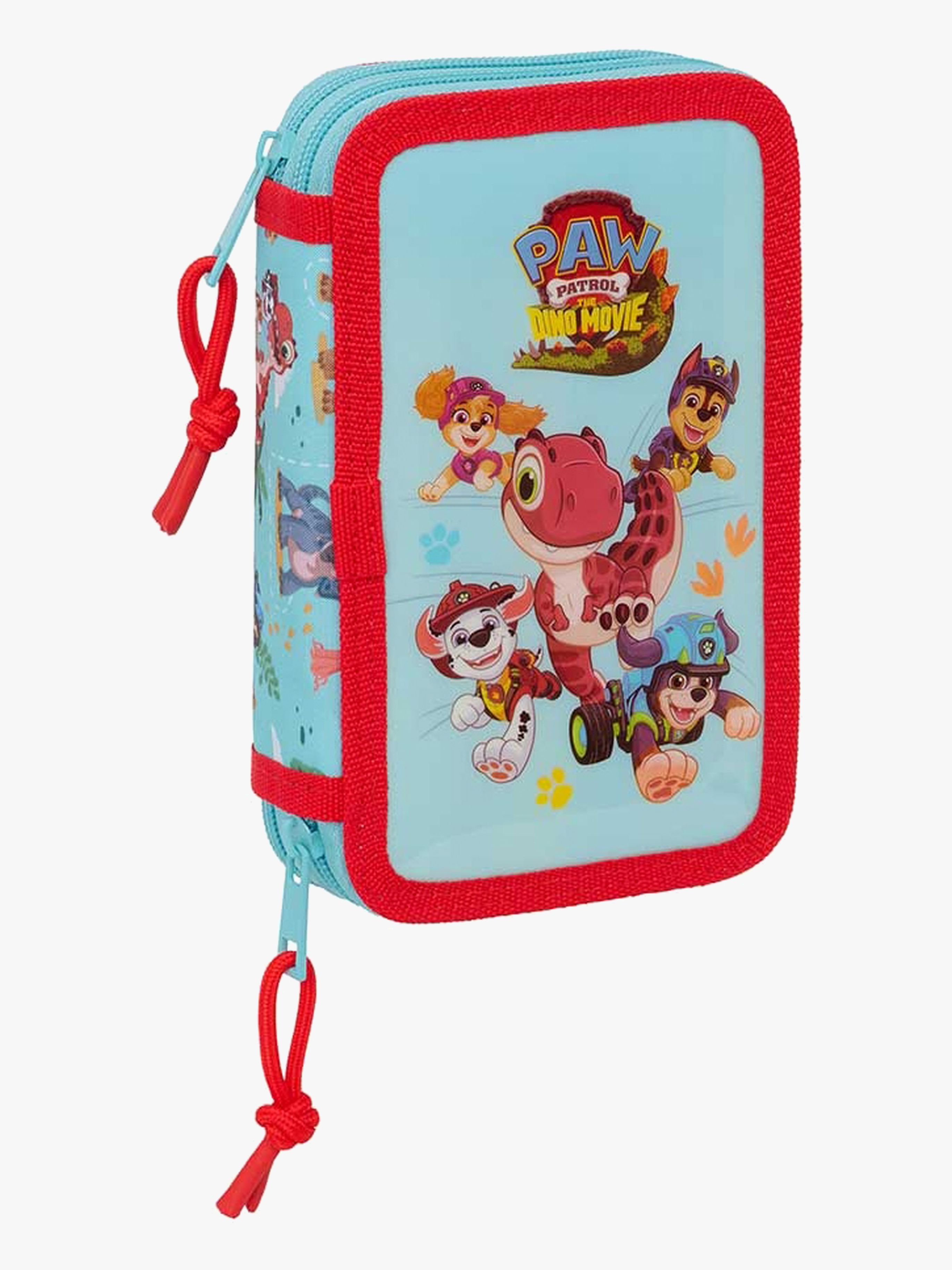 Paw Patrol Gefülltes Doppel-Federmäppchen 29 Teile, Dino Rescue