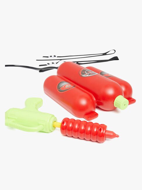 Pinepeak Wasserpistole mit Rucksack Feuerwehr