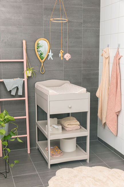 JLY Dream Lux Wickeltisch, Warm Grey