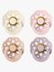BIBS Boheme Schnuller 4er-Pack Latex Größe 1, Ivory/Blush/Blossom/Dusky Lilac