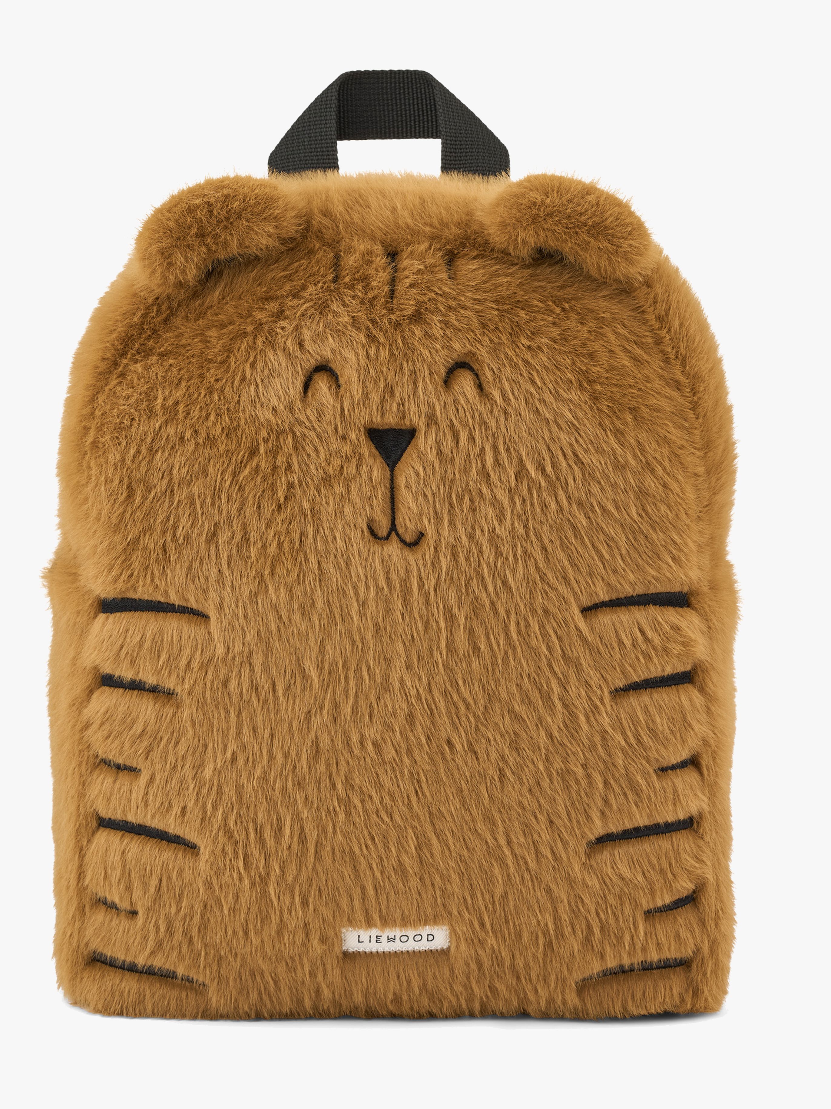 Denise Tiger Plush Kinder Rucksack, Golden caramel