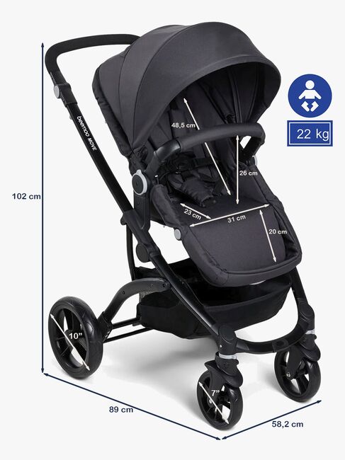 Beemoo Move Duo Kombikinderwagen, Black