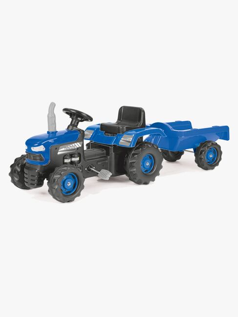 DOLU Trettraktor mit Anhänger, Blau