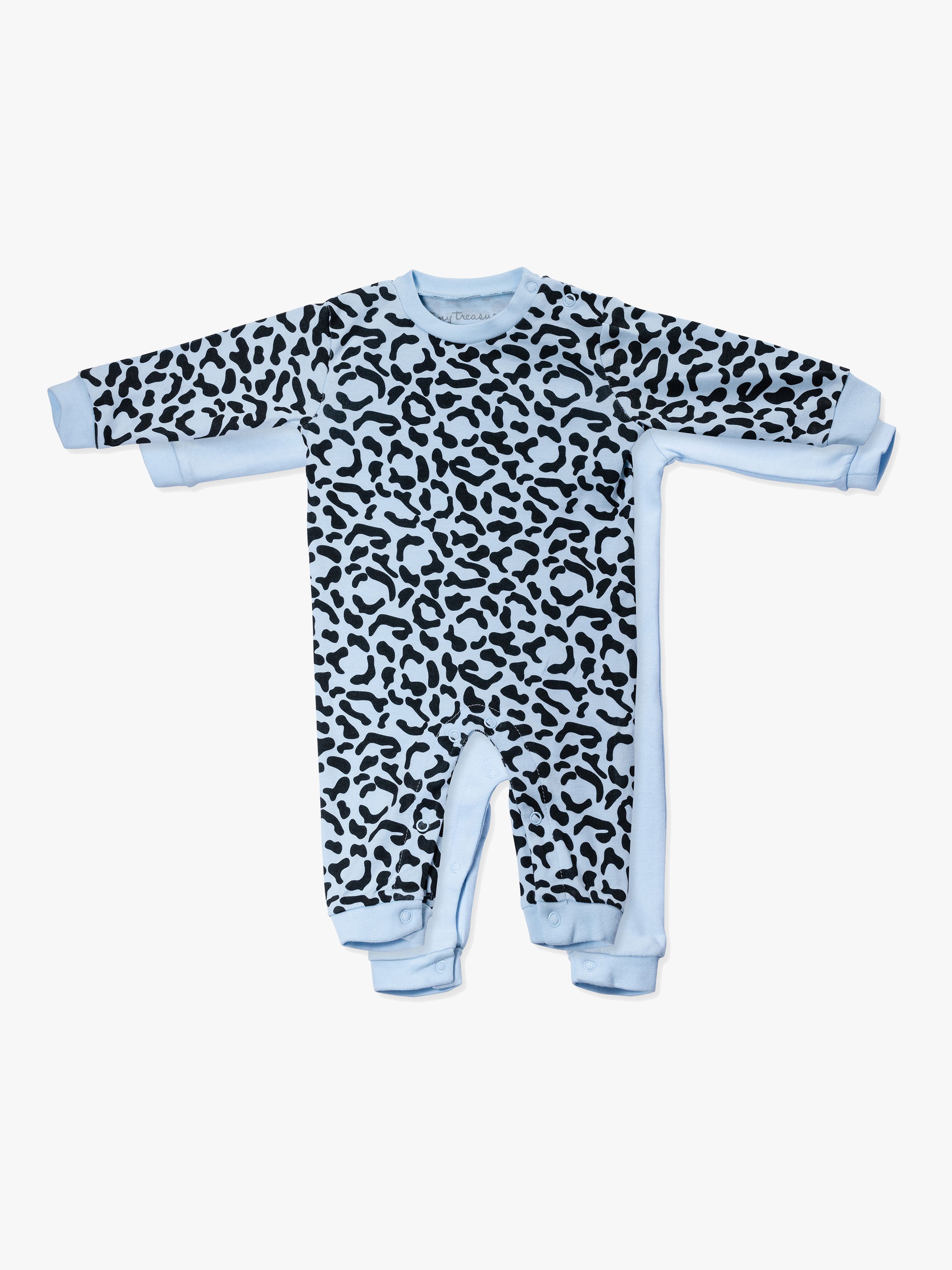 Tiny Treasure Maxime Jumpsuit 2er-Pack, Baby Blue 56