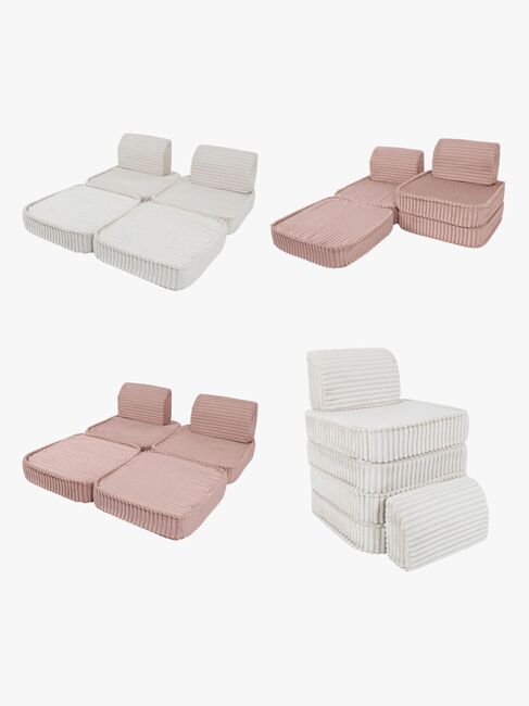 MeowBaby Churros Sofa Basic, Ruby Chocolate Pink