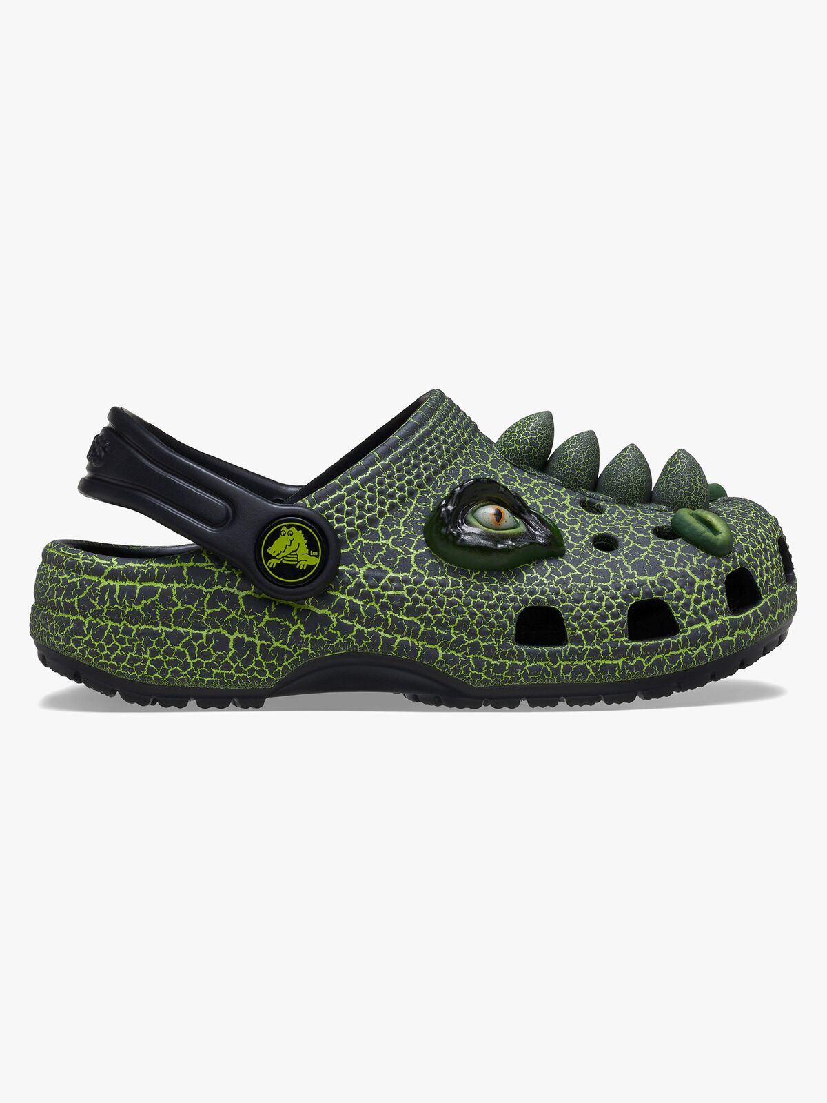 Crocs Classic IAM Scary Dino Kids Sandalen, Schwarz