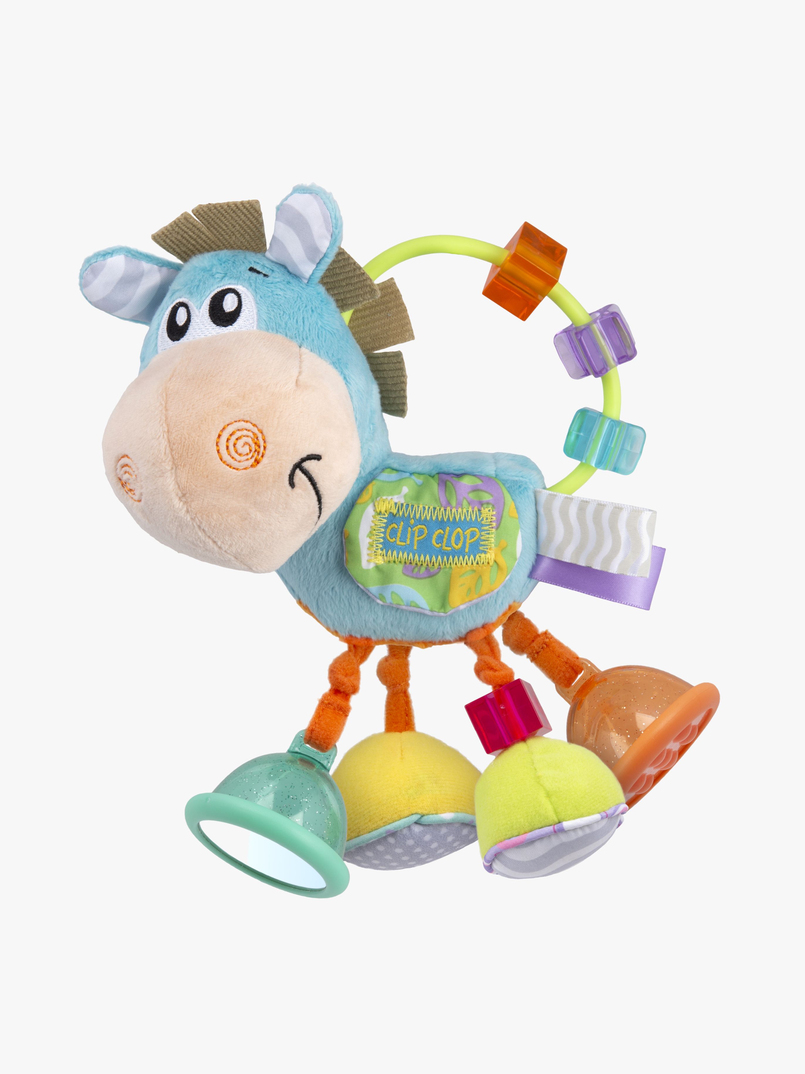 Clip Clop Aktivitätsspielzeug Rassel mit Spiegel, Babyspielzeug